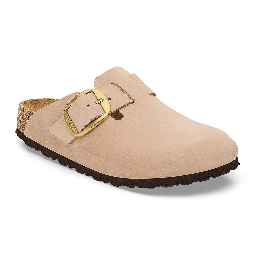 Birkenstock Birkis Boston 42 ベージュ Women's Birkenstock Boston Big Buckle | Schuler Shoes