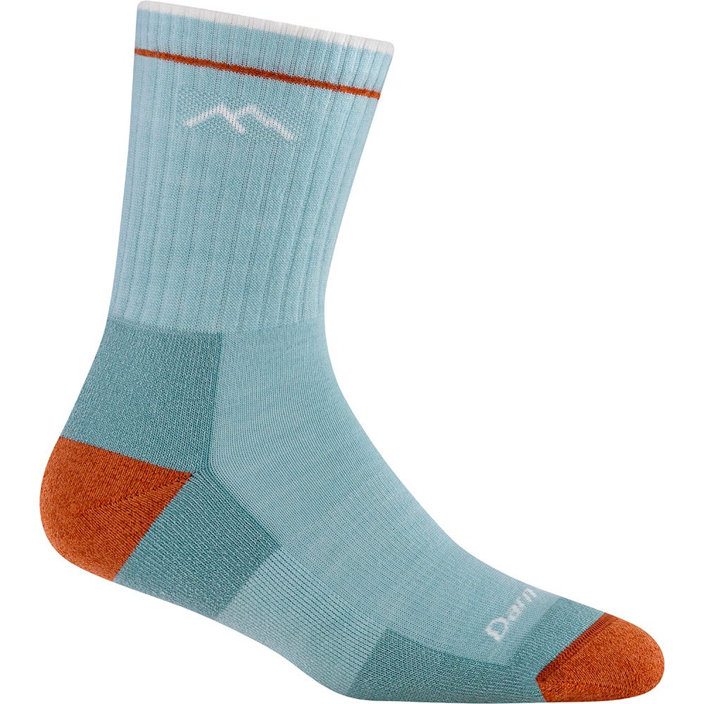 Darn Tough Calzini da Trekking Micro Crew in Lana Merino con Cuscino - Donna, Blu, Eclipse, S, 1 unità