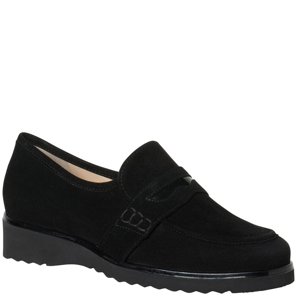 womens black dress loafers Cole Haan Women's Treena Lug Loafers - Black main image 0