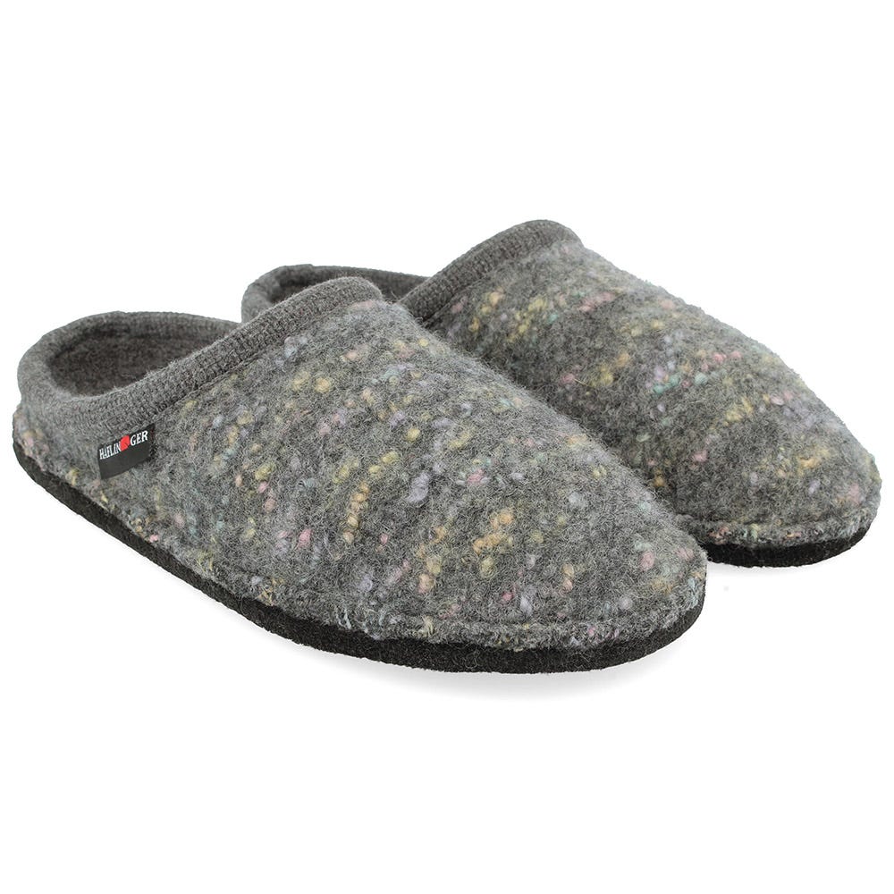 HAFLINGER Unisex Emils Wool Felt Slide Slipper - Arch Support, Non-Slip Leather Sole - View #7