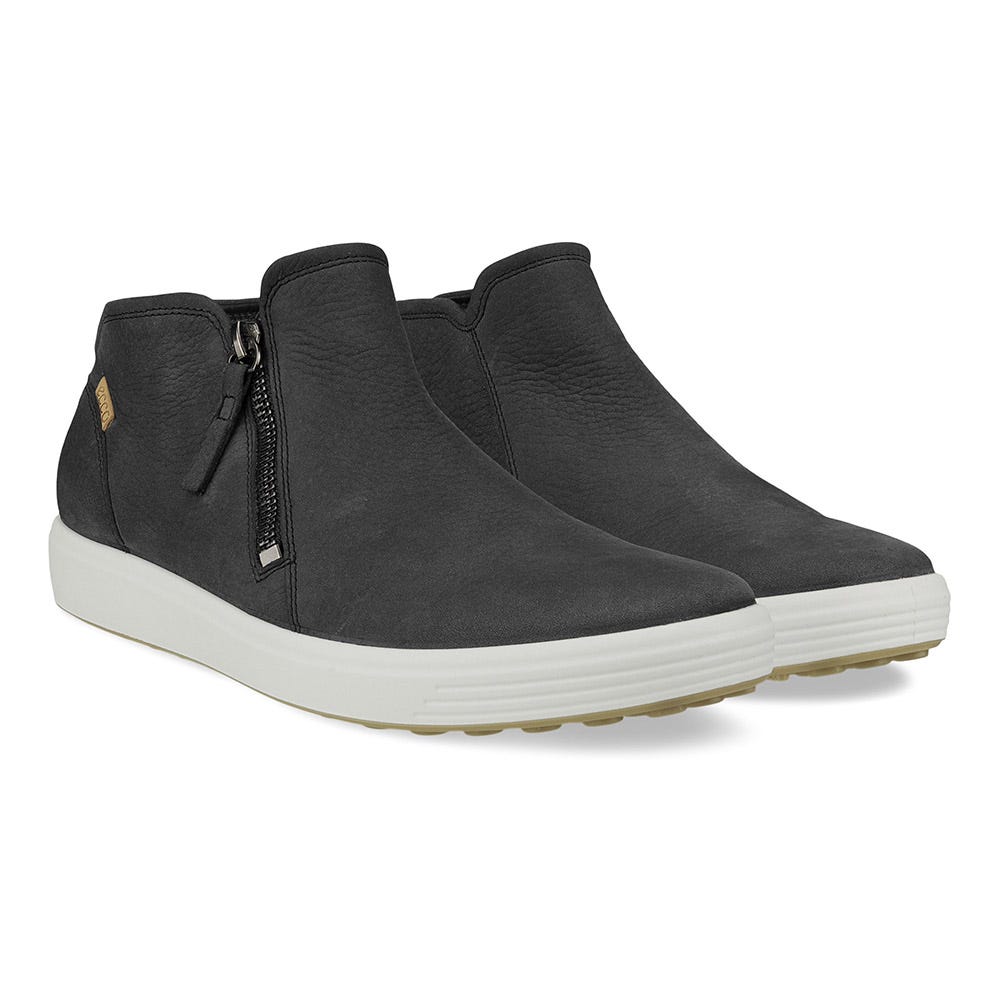 あこ　0617 Women's Ecco Soft 7 Side Zip Bootie | Schuler Shoes