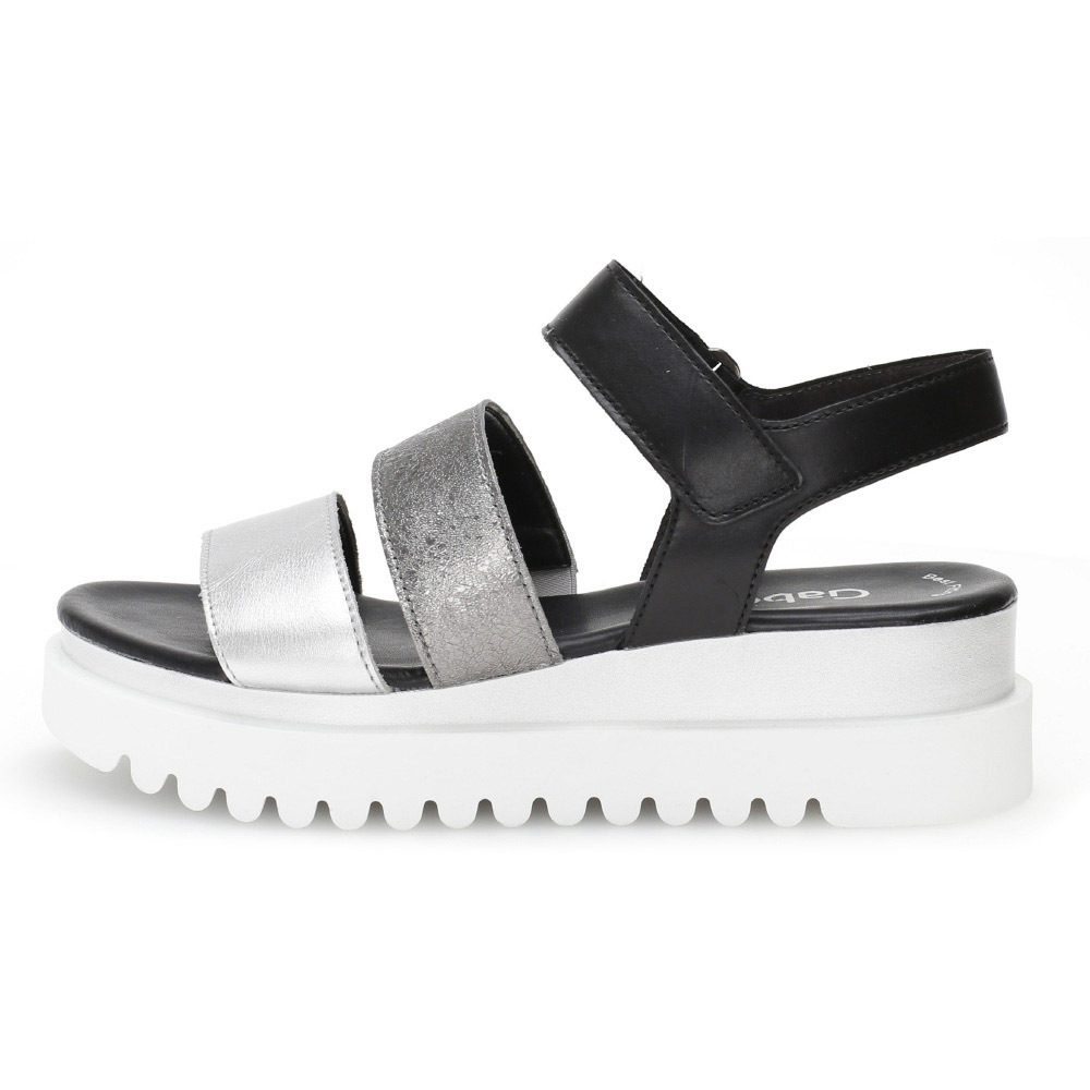 gabor silver sandals