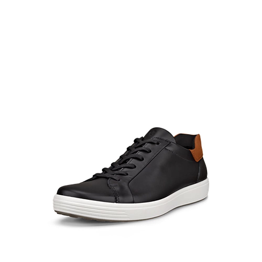 ECCO Mens Soft 7 Slip On Leather Sneakers Black Loafers Shoes Size 45 / 11.5 Amazon.com | ECCO Soft 7 Slip ON 2.0, Black/Lion, 5-5.5  main image 2