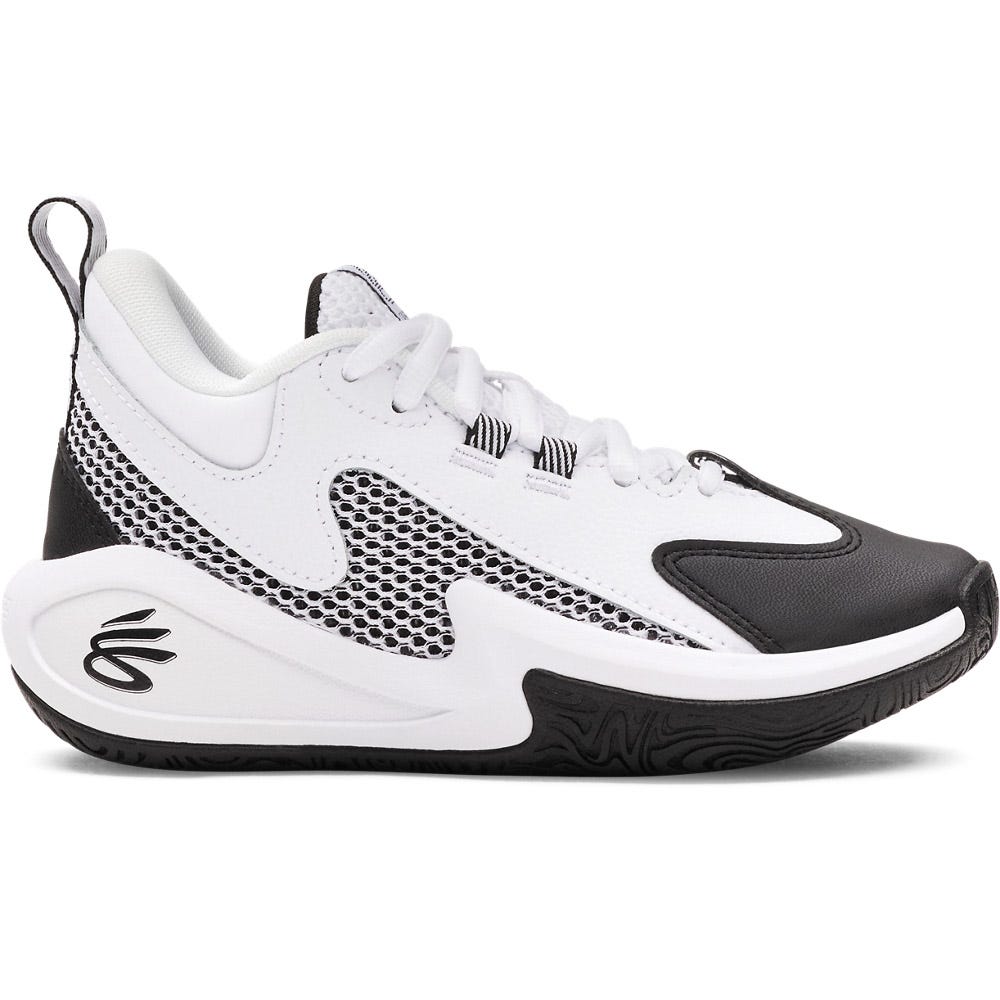 curryバスケットシューズ ホワイト/ブラック/ Kids Under Armour Curry 3z 25 Preschool | Schuler Shoes