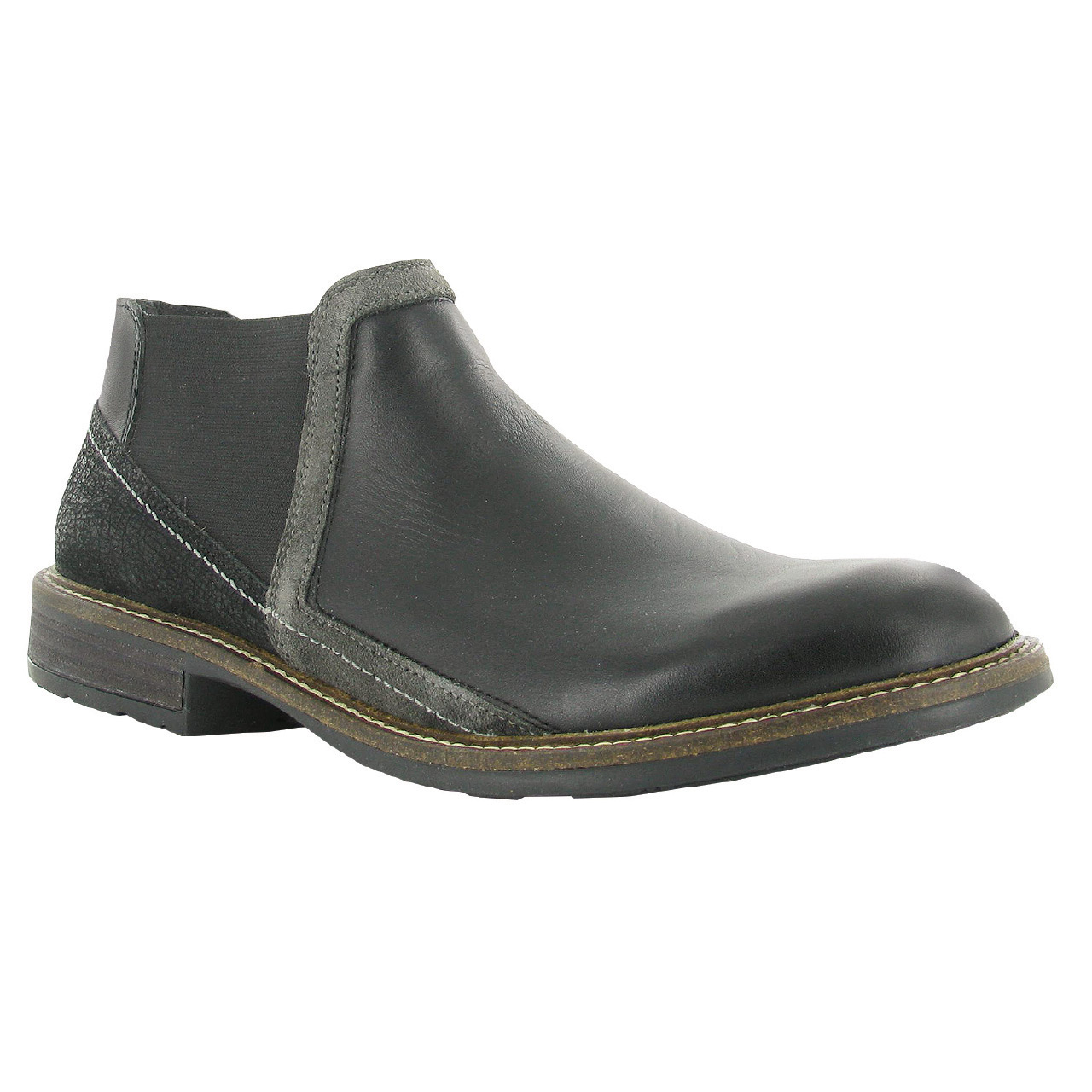 Naot‎ Business Chelsea Boots Dark Light Roast Brown Leather Mens 10 EU 43 Refined Dark Brown Leather Chelsea Design - Turkish Leather main image 4