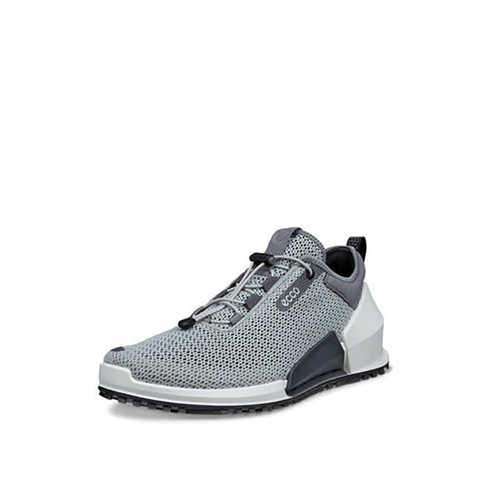 靴 SAE EU38/24.5cm ECCO Street 720 メンズ レザーGore-Texスニーカー | ブルー