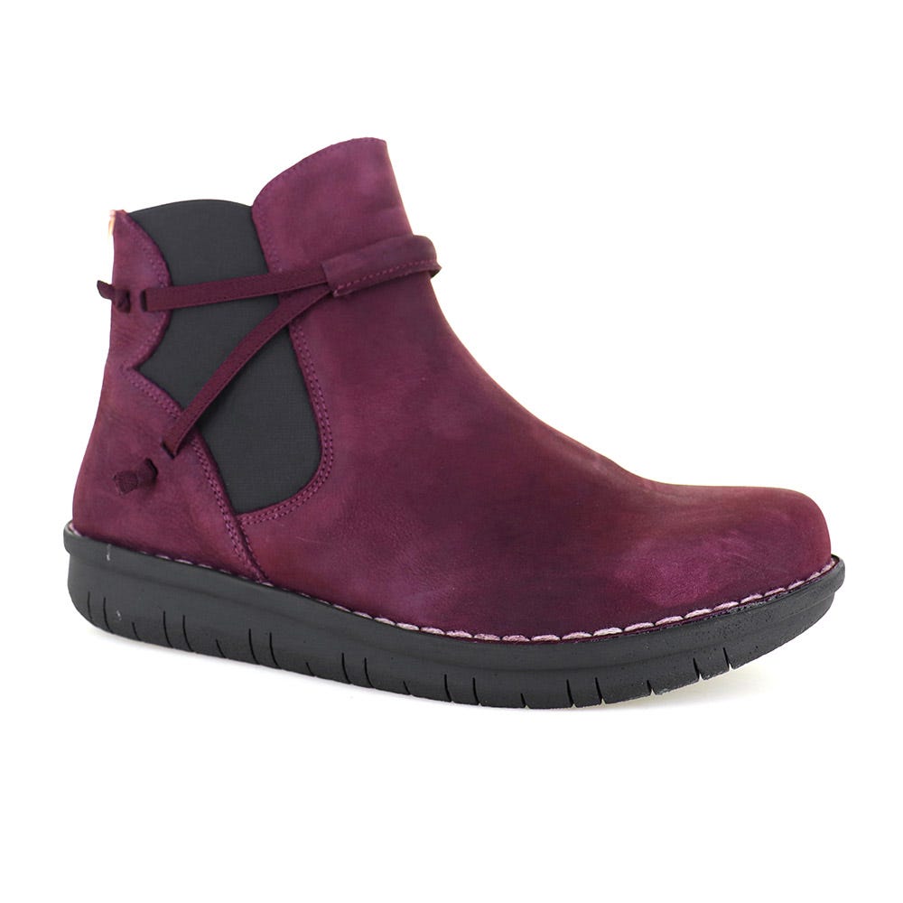 Jungla Women’s Size 40 (9-9.5) Red Nubuck Suede Wrap Around Zip Ankle Boots ixf | Dillard main image 3