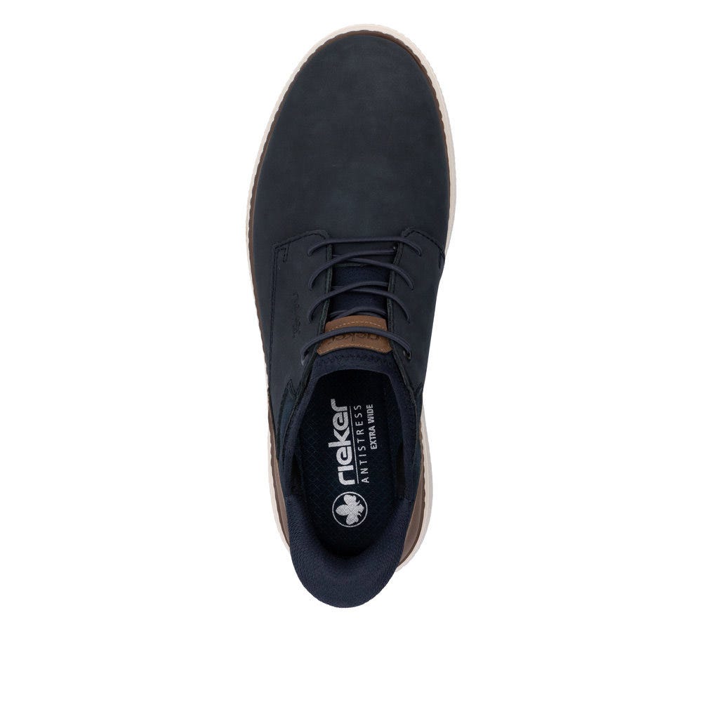Rieker B9057 Mocassino Uomo In Pelle Nero - Comodità E Stile, Larghezza Extra, Autunno Inverno