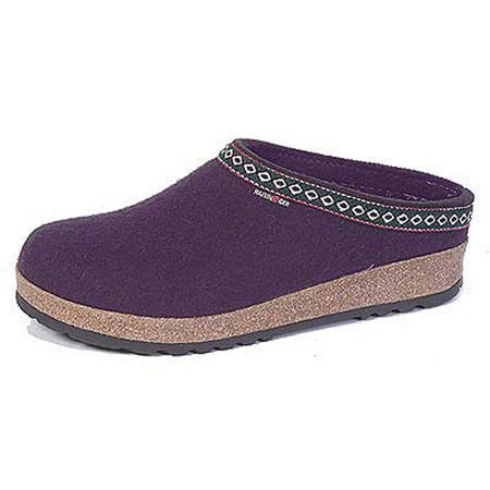 HAFLINGER Grizzly LU - Pantofole in feltro con suola in gomma, Ecologico, 37 EU