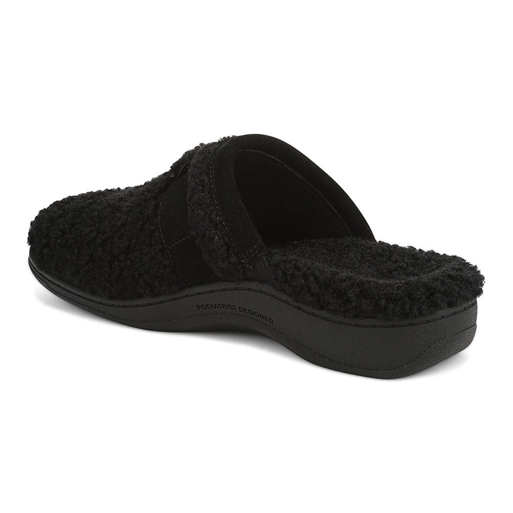 その他 WIND ANDSEA  NHWDS/C-SLIPPER / BLACK Wide Width Black Suede Moccasin Slipper | Men's Moccasins Slippers