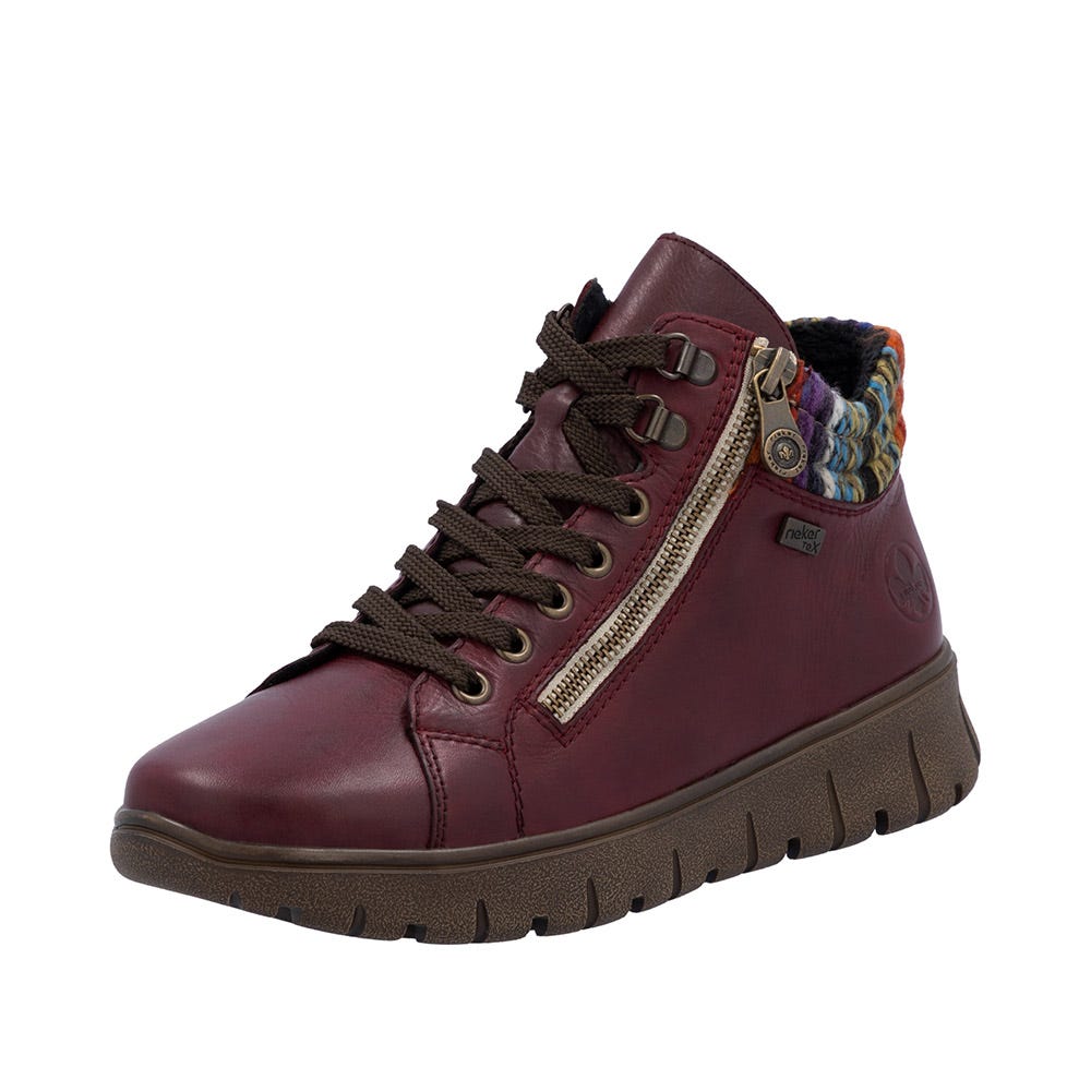 Rieker L0539 Lage sneakers voor dames, losse inlegzool, grijs 40, 39 EU
