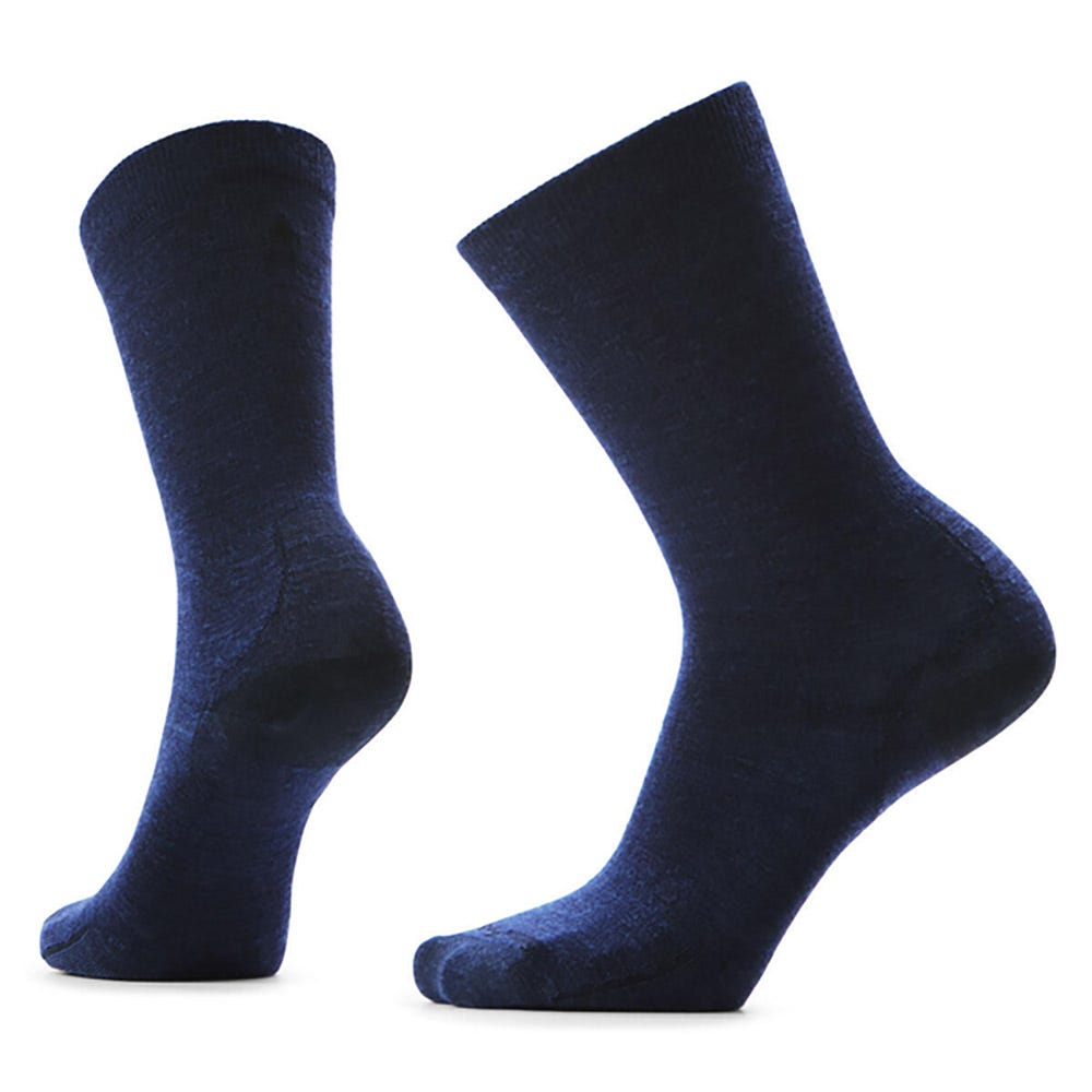 men's smartwool dress socks Smartwool Mens Hike Classic Edition Extra Cushion Second Cut Crew Socks Black / XL