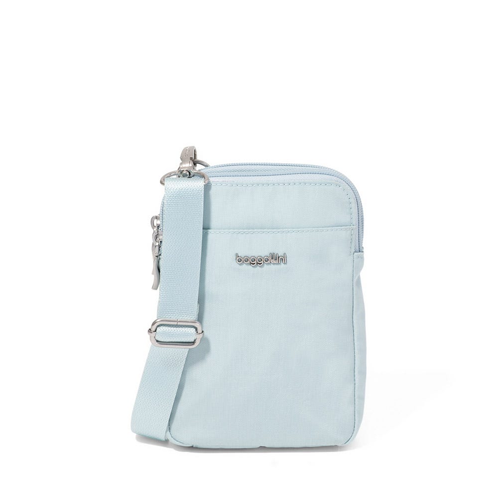 Baggallini Cross Over Sac Bandoulière Avec Protection RFID - Léger Et Pratique Pour Femme, Pacific